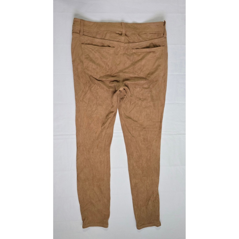Mossimo Denim Faux Suede Skinny Pants Camel Tan Super Stretch Size 10/30 - Picture 11 of 16
